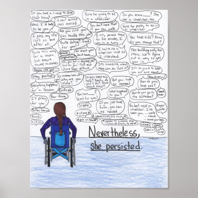 She Persisted (Wheelchair) Poster (Front)