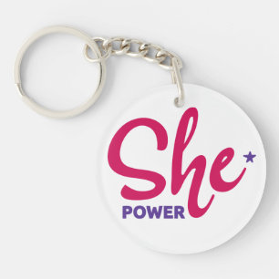 She Power Acrylic Keychain