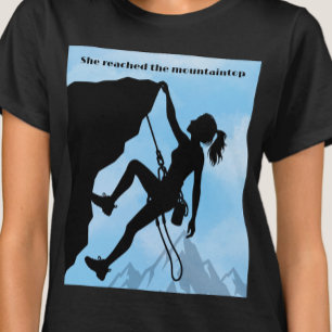 She Reached The Mountaintop Personal Achievement T-Shirt