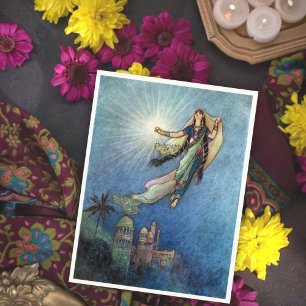 She Reached the Upper World by Warwick Goble Postcard