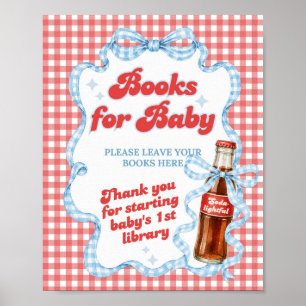 She Ready Pop Soda Baby Shower Books Poster