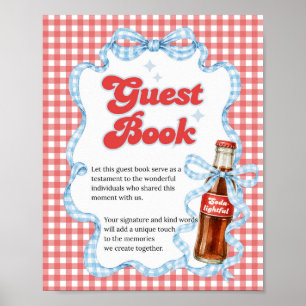 She Ready Pop Soda Baby Shower guest Books