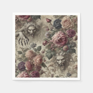 She’s Got Claws – Gothic Floral Napkin
