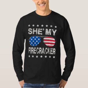 She s My Firecracker His And Hers 4th July Matchin T-Shirt