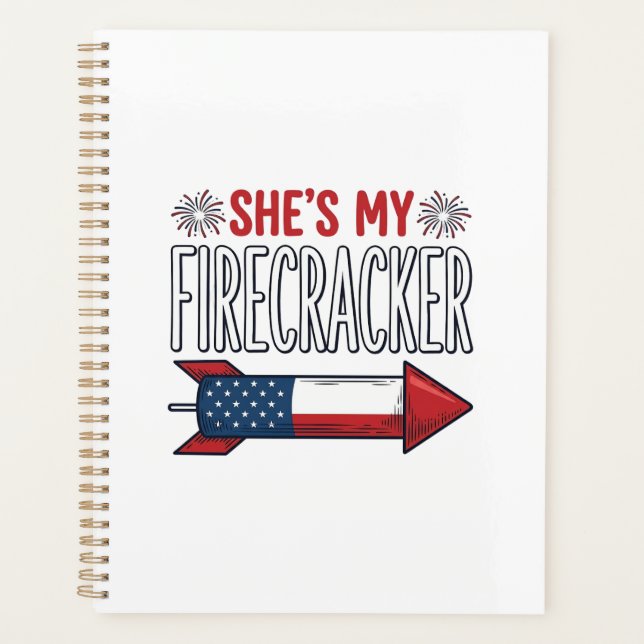 She’s My Firecracker Patriotic Couple Design_1 Planner (Front)