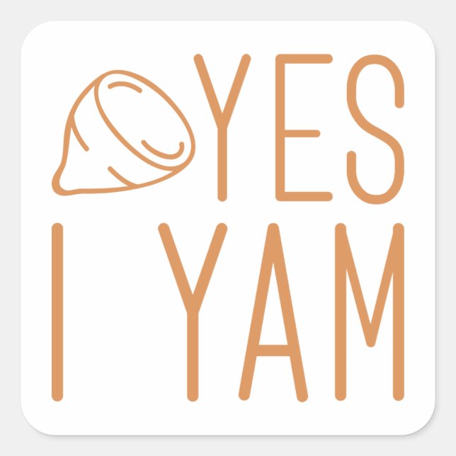 She’s My Sweet Potato Square Sticker (Front)