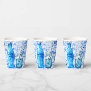 She’s Ready To Pop Blue Boy Baby Shower Paper Cups