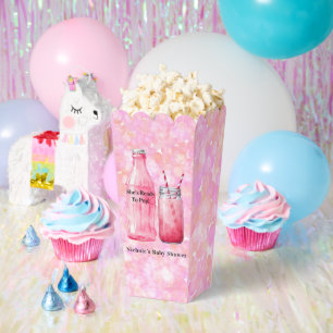 She’s Ready To Pop Girl Baby Shower Favor Box