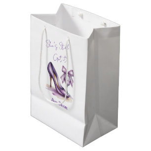 She’s Still Got It Purple High Heel Birthday Party Medium Gift Bag