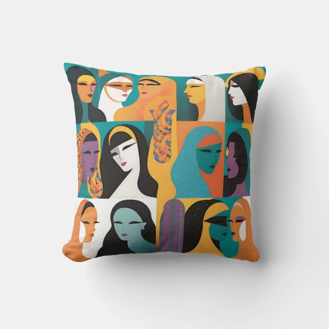 She’s the Revolution Throw Pillow (Front)