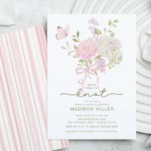 She’s Tying the Knot Floral Bridal Shower Invitation