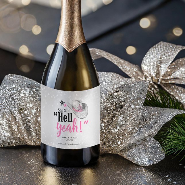 She Said 'Hell Yeah' Sparkling Wine ID927 Label (Creator Uploaded)