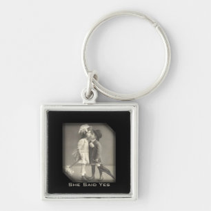 She Said  Vintage Key Chain