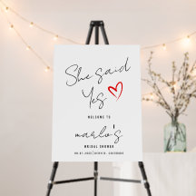 She Said Yes Bridal Shower
