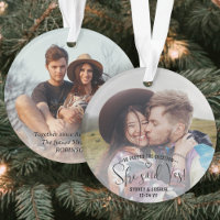 She Said Yes! Engagement 2 Sided Photo Christmas