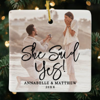 She Said Yes Engagement Photo