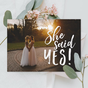 She Said Yes   Gay Lesbian Photo Save The Date