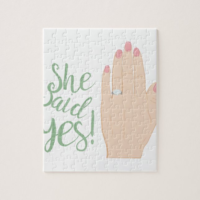She Said Yes Jigsaw Puzzle (Vertical)
