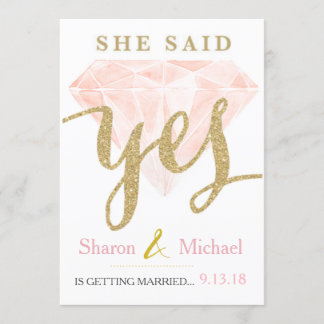 She said Yes Pink Diamond Announcement