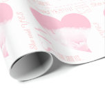 She said YES Pink White peony Heart Wrapping Paper<br><div class="desc">Soft pink as background for white Peony into heart and message on customizable bridal shower wrapping paper. You can easily add text and change text (colour,  font,  size and position) by clicking the customize button.</div>