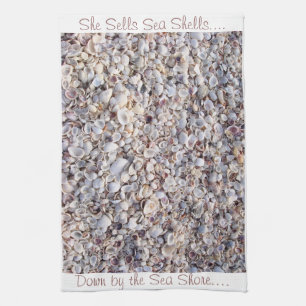 She Sells Sea Shells by the Sea Shore Towel