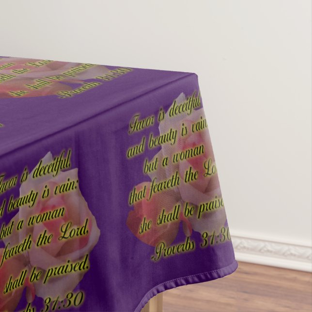 She Shall Be Praised Tablecloth (In Situ)