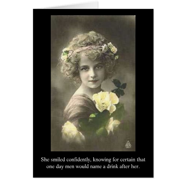 She smiled confidently, knowing for ... (Front)