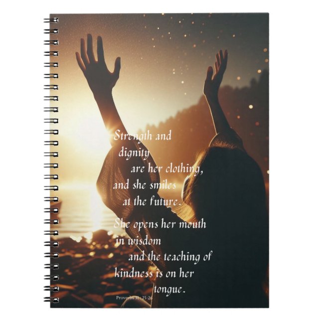 She Smiles at the Future Notebook (Front)