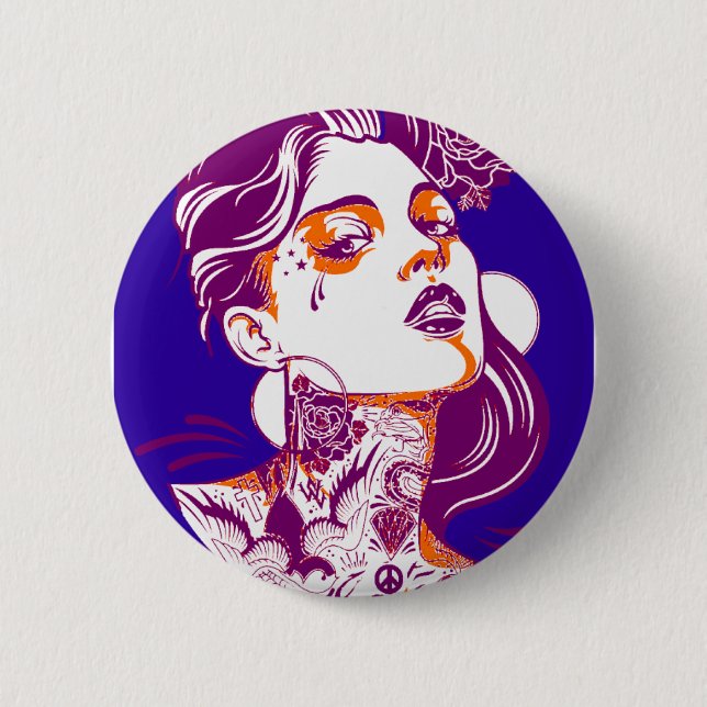 SHE THE IMAGE 2 INCH ROUND BUTTON (Front)