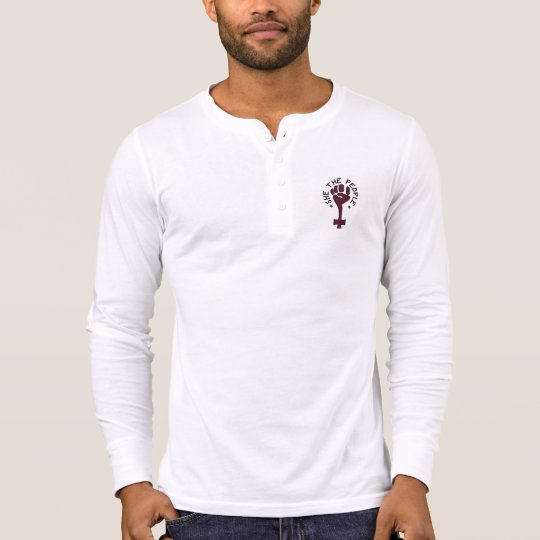 She the People Mens Henley Long Sleeve T-Shirt