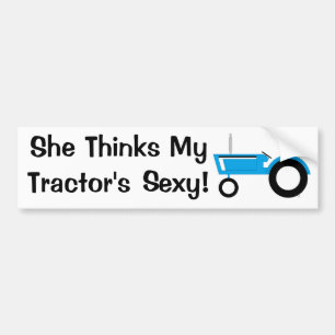 She thinks blue bumper sticker