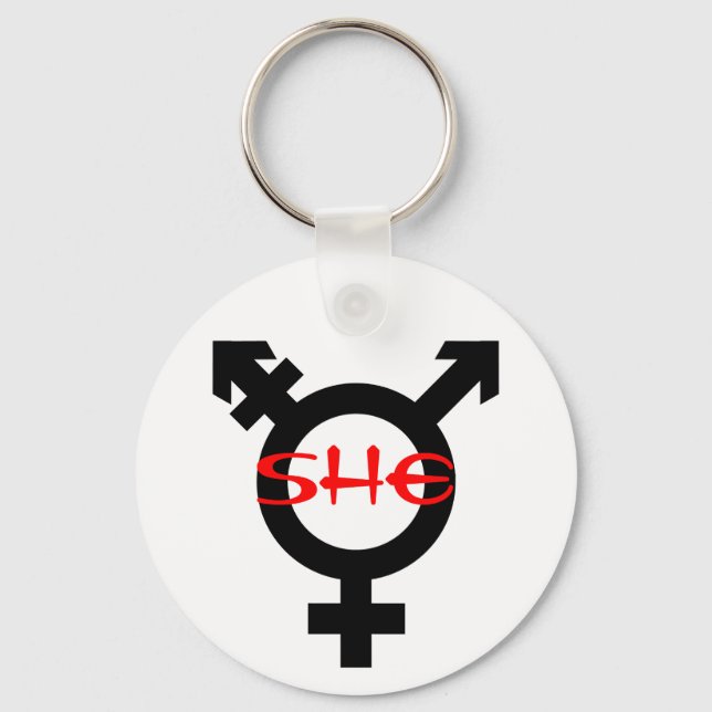 She Transgender Keychain (Front)