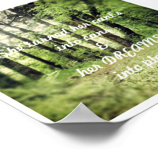 She turned her cant's into cans poster