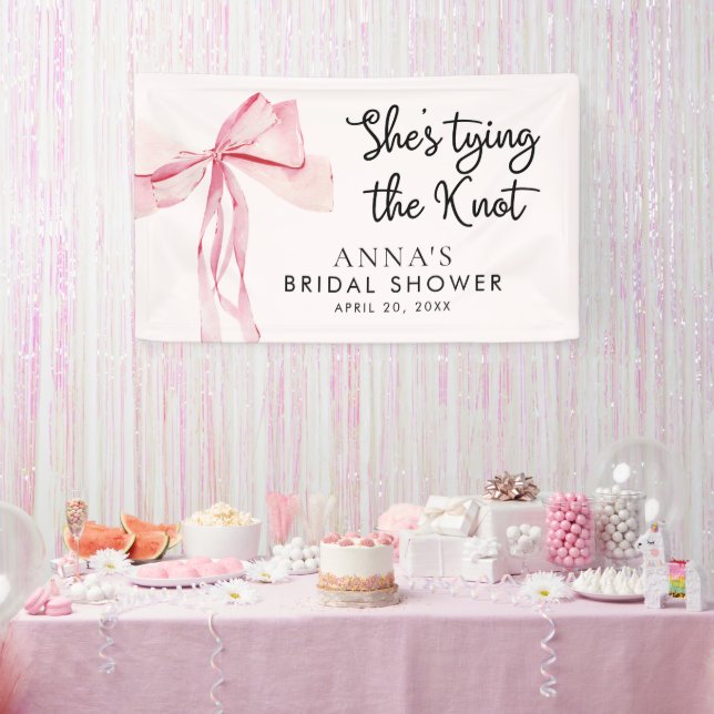 She Tying The Knot Bridal Shower Welcome Sign (Party)