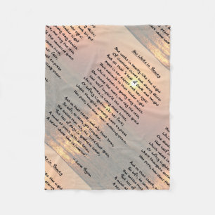 She Walks In Beauty/Cape May Sunset Fleece Blanket
