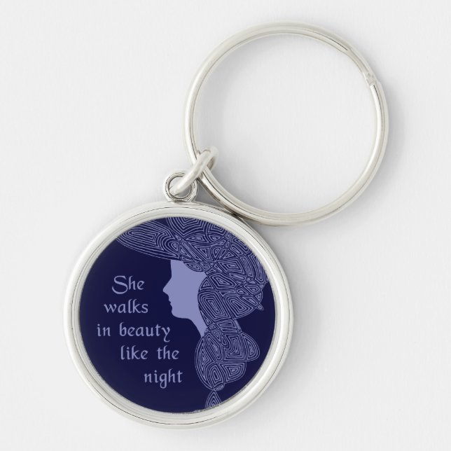 She Walks in Beauty Keychain (Front)