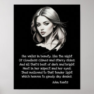 She walks in beauty  poster