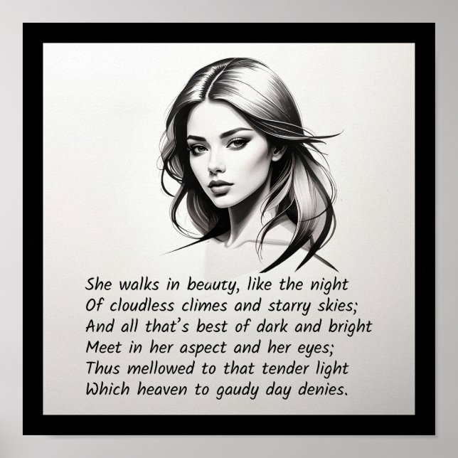She walks in beauty  poster (Front)
