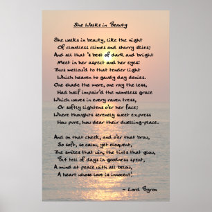"She Walks In Beauty" Print