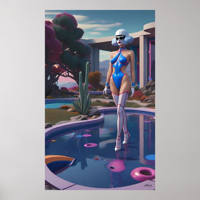 She Walks on Water (and Hearts) Poster (Front)