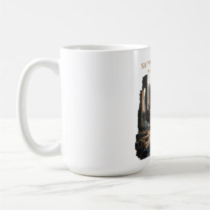 She Walks Through a Different Kind of Morning Poet Coffee Mug