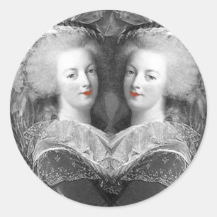 She was her only comfort, classic round sticker