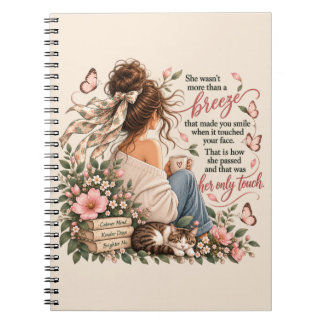 She Was More Than A Breeze Cozy Literary Quote Notebook