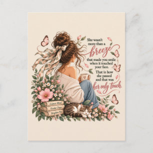 She Was More Than A Breeze Cozy Literary Quote Postcard