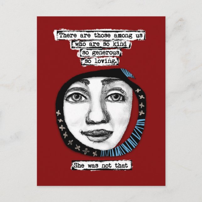 She Was Not That Postcard (Front)