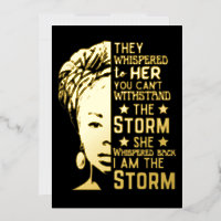 She Whispered Back I Am The Storm Strong Woman