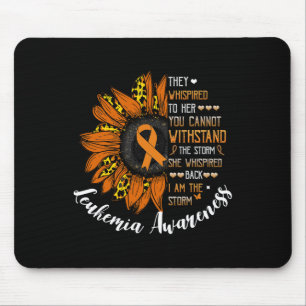 She Whispered Byck I Am The Storm Leukaemia Awaren Mouse Pad