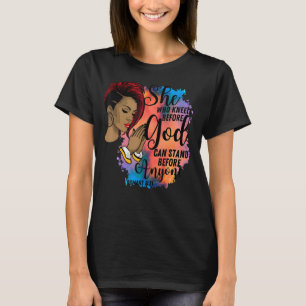 She Who Kneels Before God Praying Religious Christ T-Shirt
