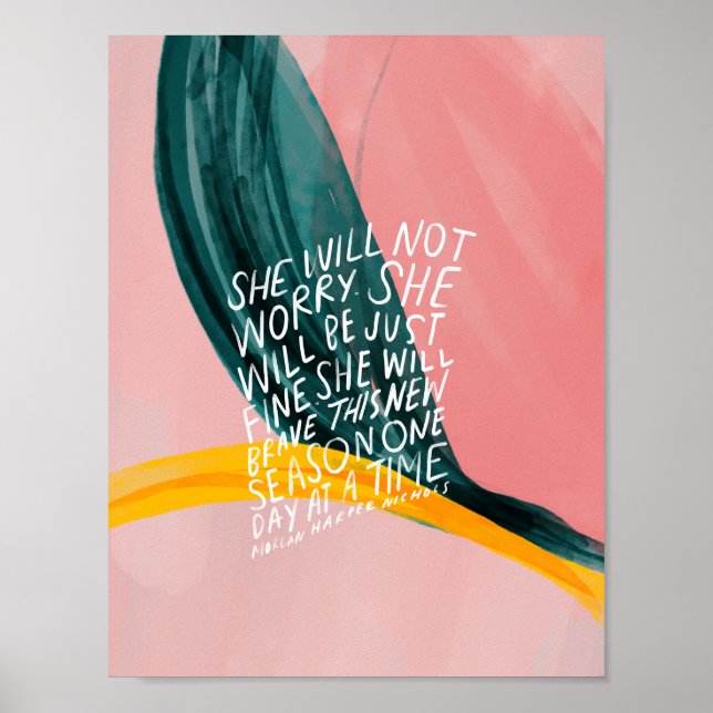 She will not worry, she will be just fine poster (Front)