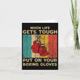 She Will Punch You In The Face Vintage Boxing Boxe Card